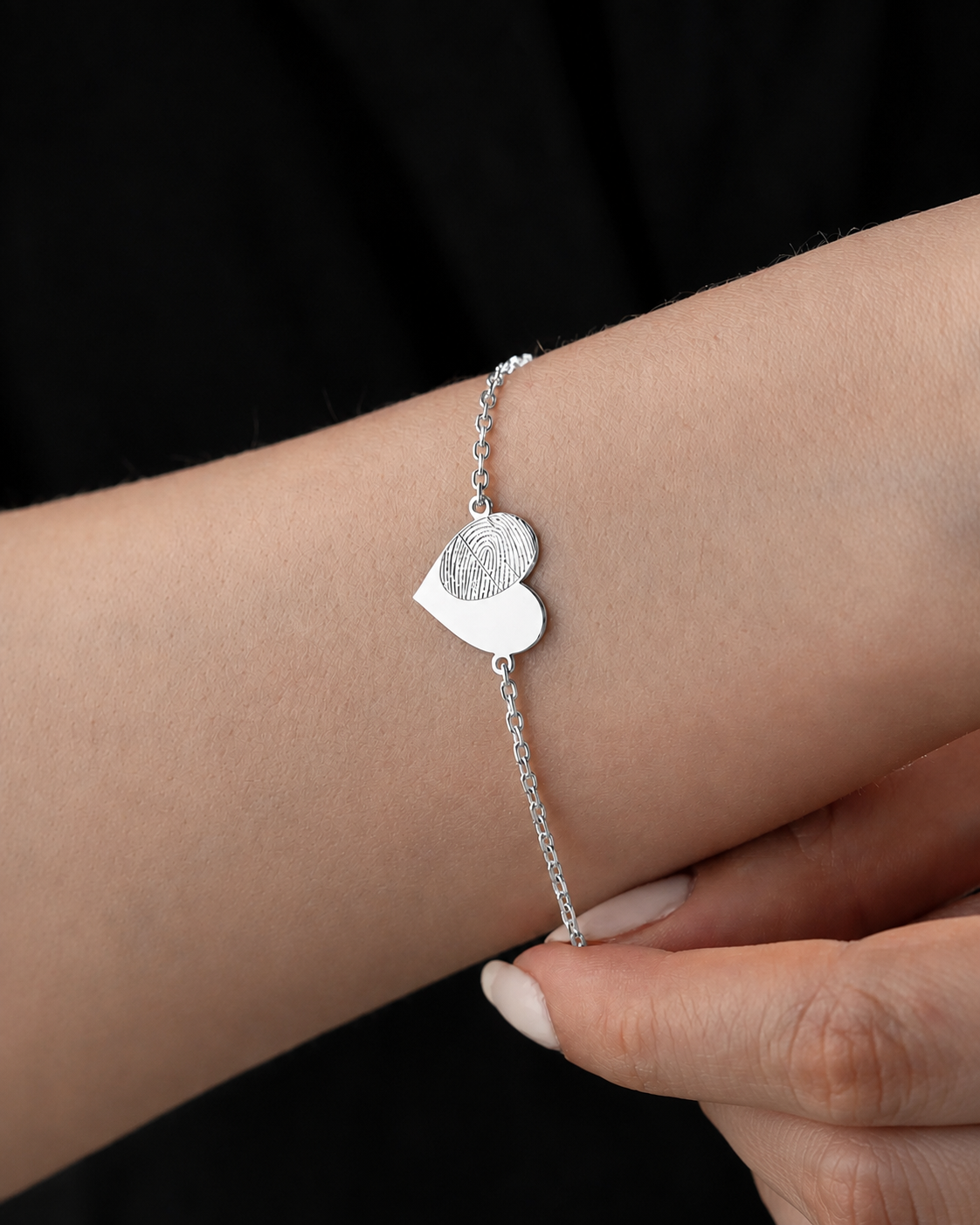 Personalized Memorial Fingerprint Bracelet
