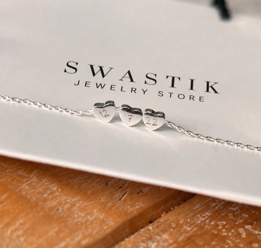 Personalised Heart Bracelet