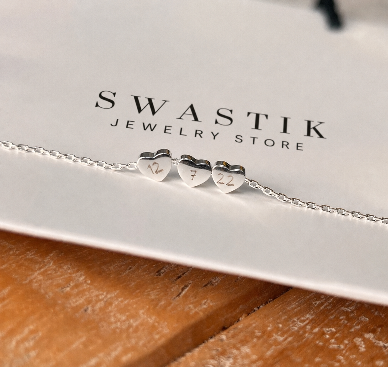 Personalised Heart Bracelet