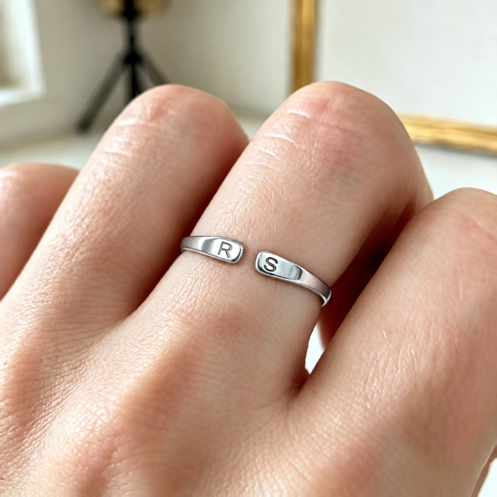 Engraved Adjustable Love Ring