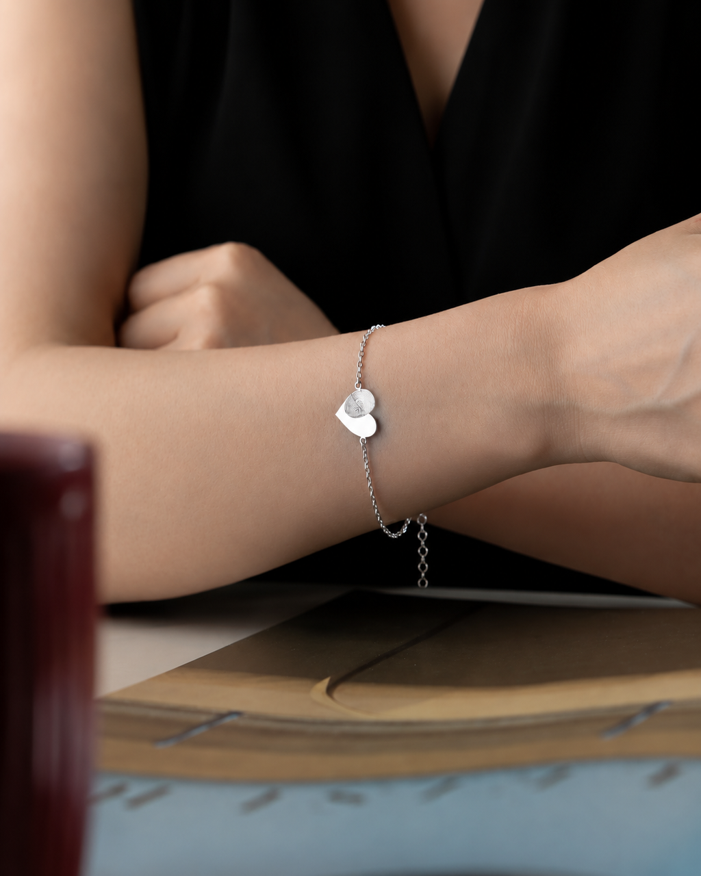 Personalized Memorial Fingerprint Bracelet