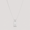 Silver Initial Charm Necklace