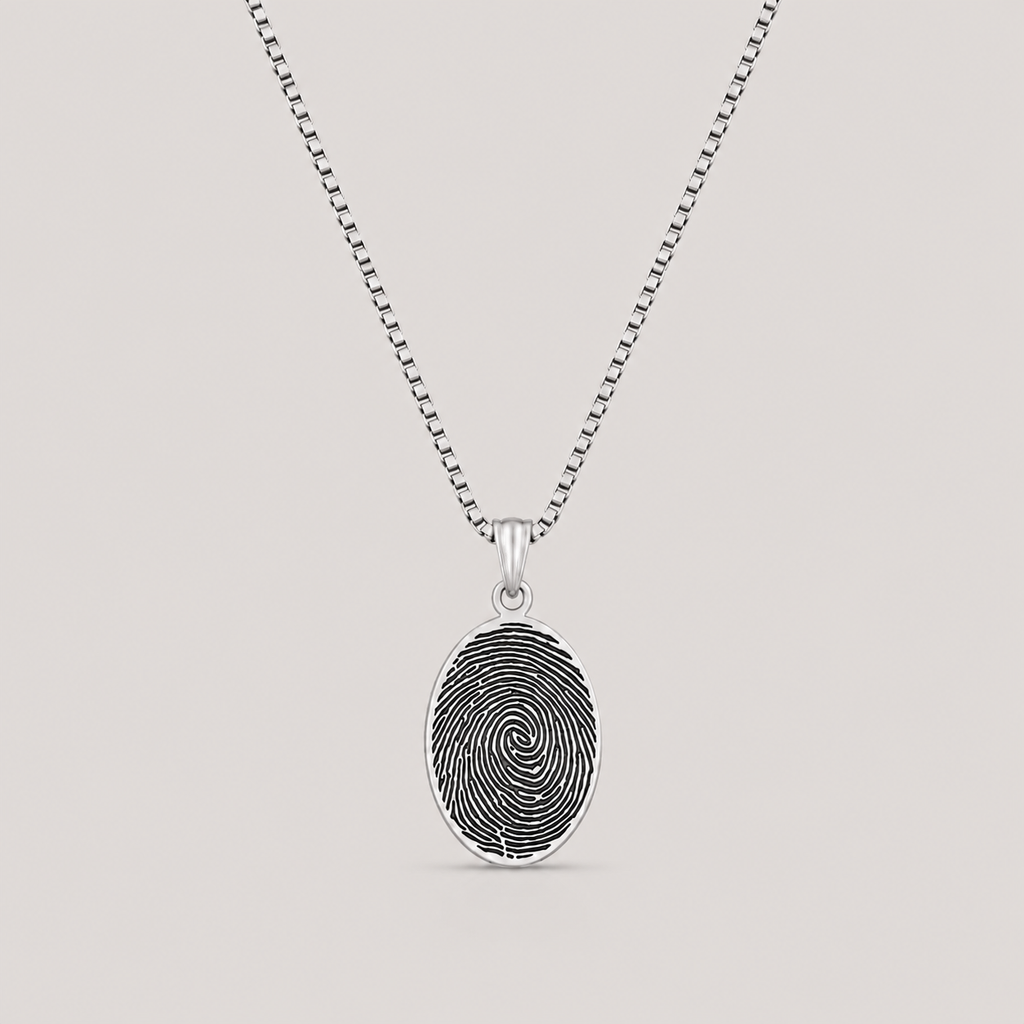 Fingerprint Memory Pendant Necklace