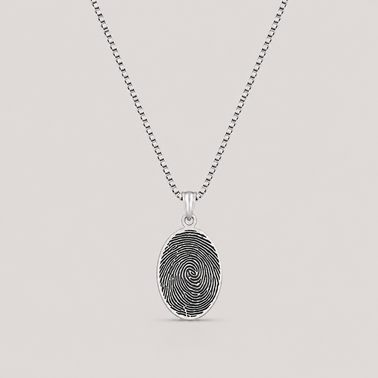 Fingerprint Memory Pendant Necklace