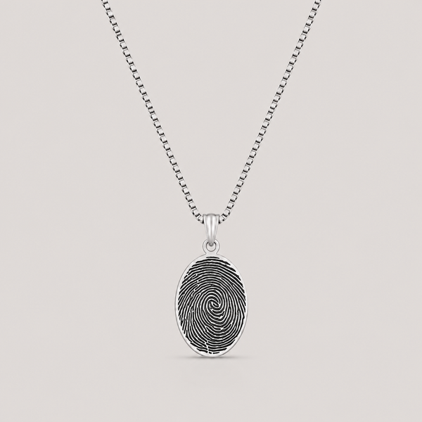 Fingerprint Memory Pendant Necklace