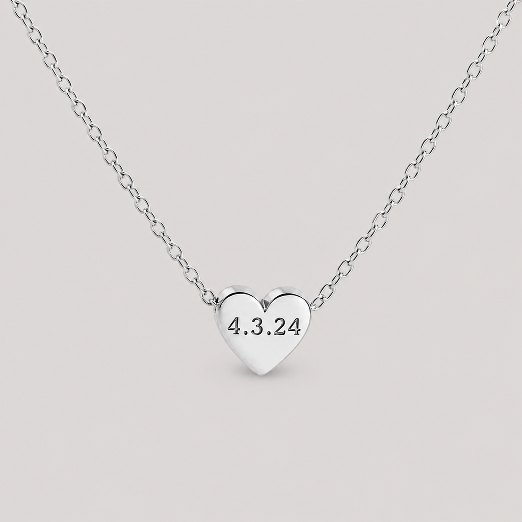 Vylae Engraved Love Necklace