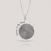 Silver Bond Fingerprint Necklace