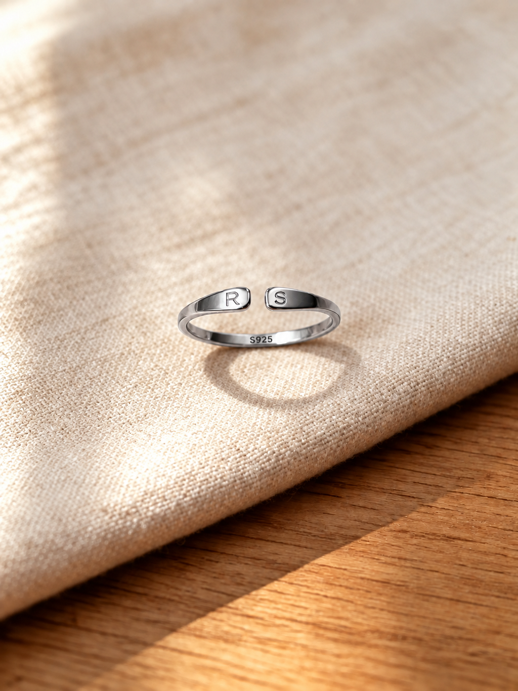 Engraved Adjustable Love Ring