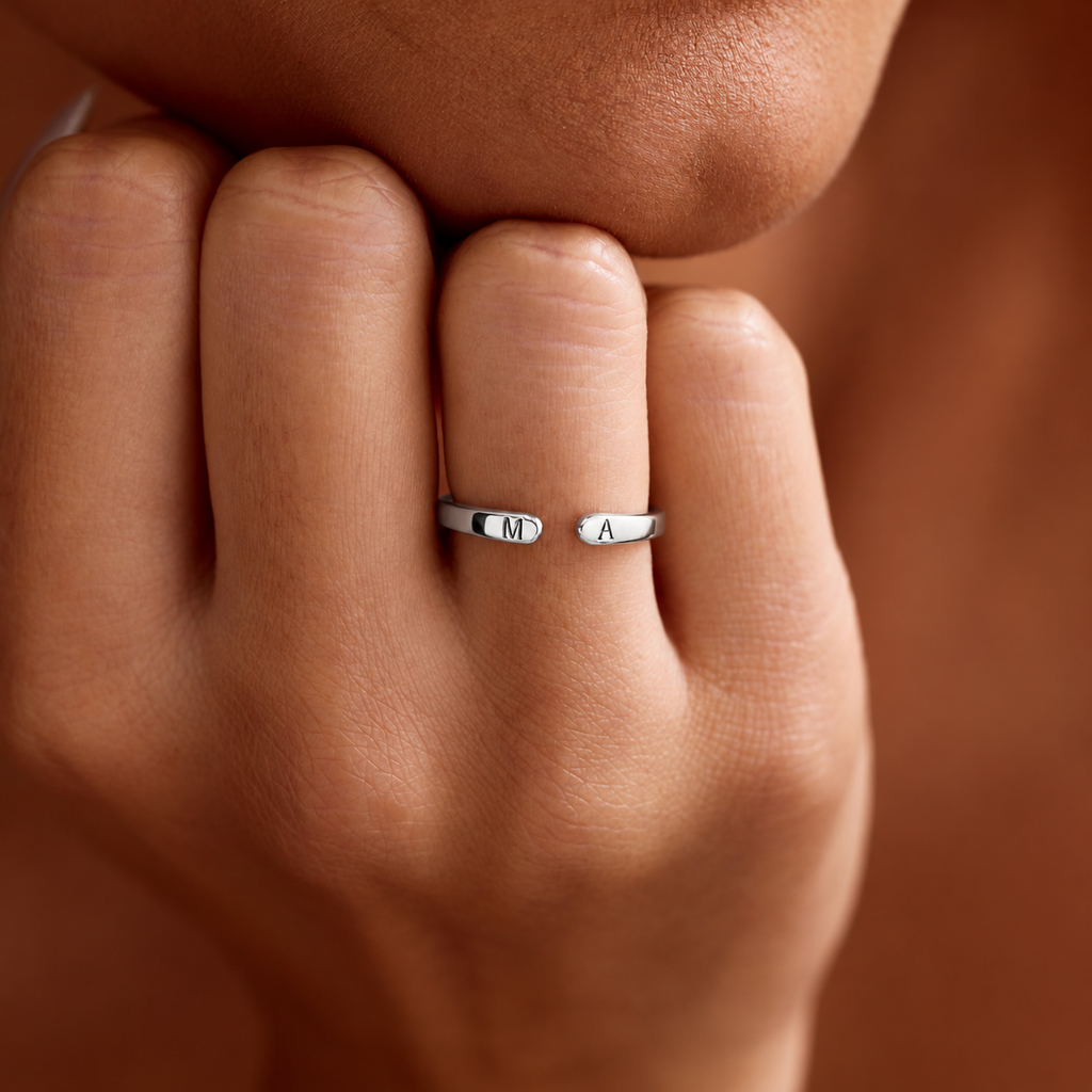 Engraved Adjustable Love Ring