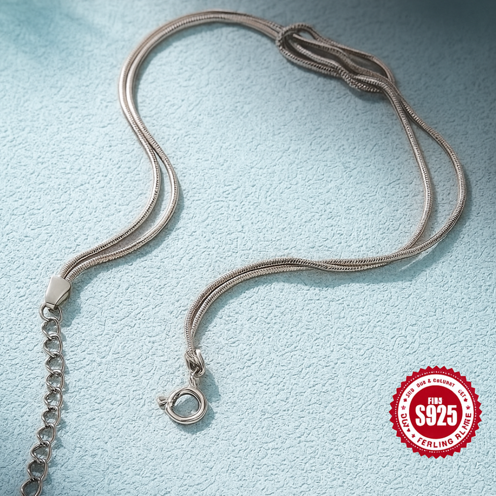 Silver Infinity Love Knot Couple Bracelet