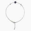 MOVALBLE EVIL EYE 92.5 SILVER ANKLET