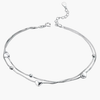Charm Ankle Bracelet Anklets White Gold Plated 925 Sterling Silver