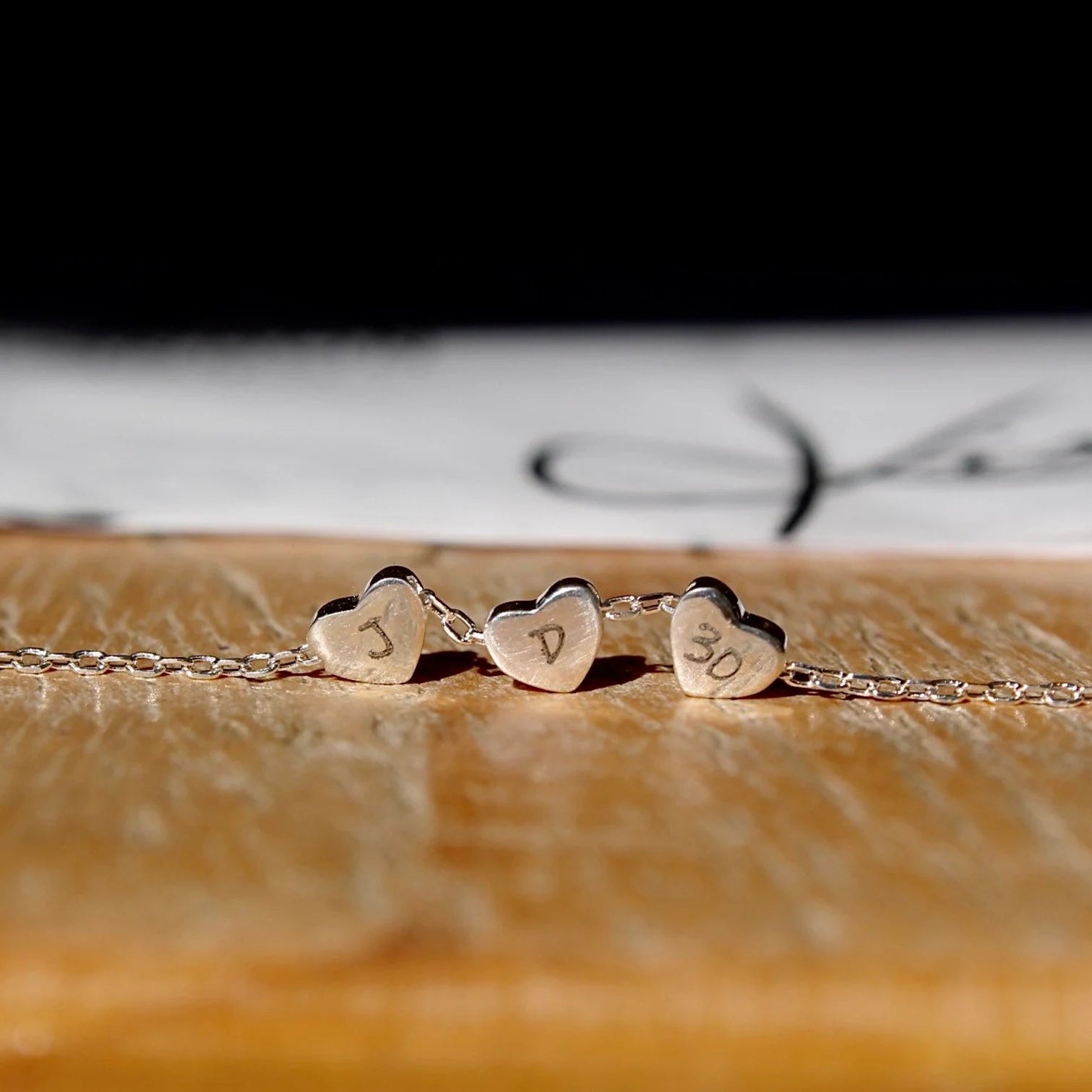 Personalised Heart Bracelet