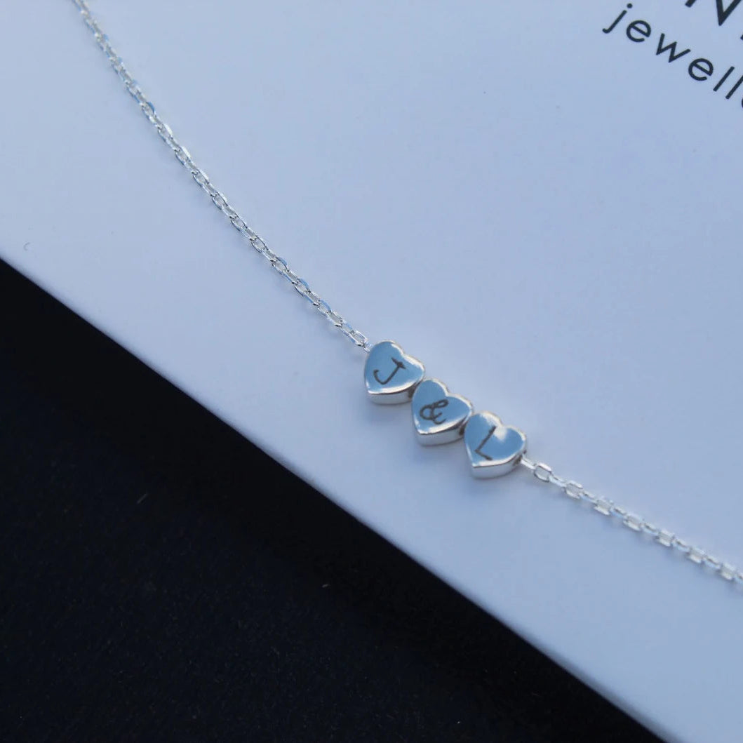 Personalised Heart Bracelet
