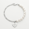 Pearl Beaded Engraved braclet