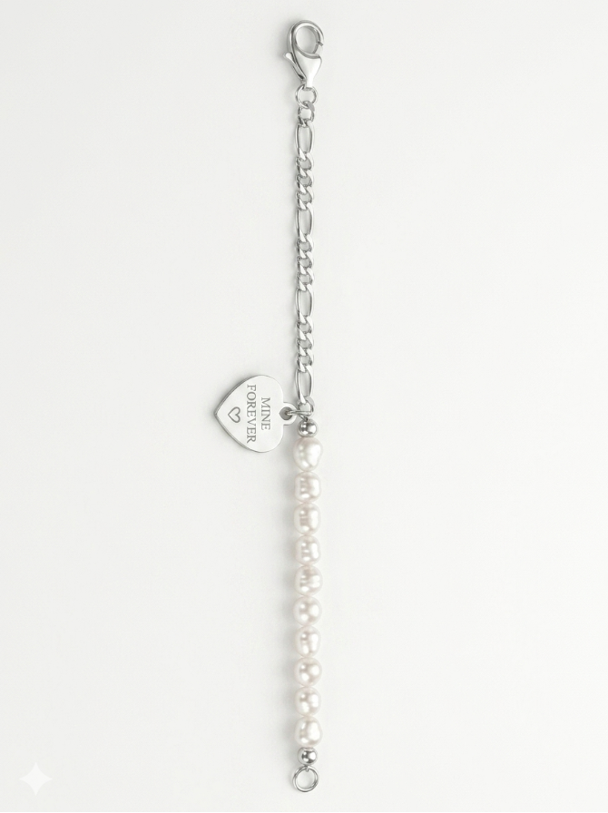 Pearl Beaded Engraved braclet