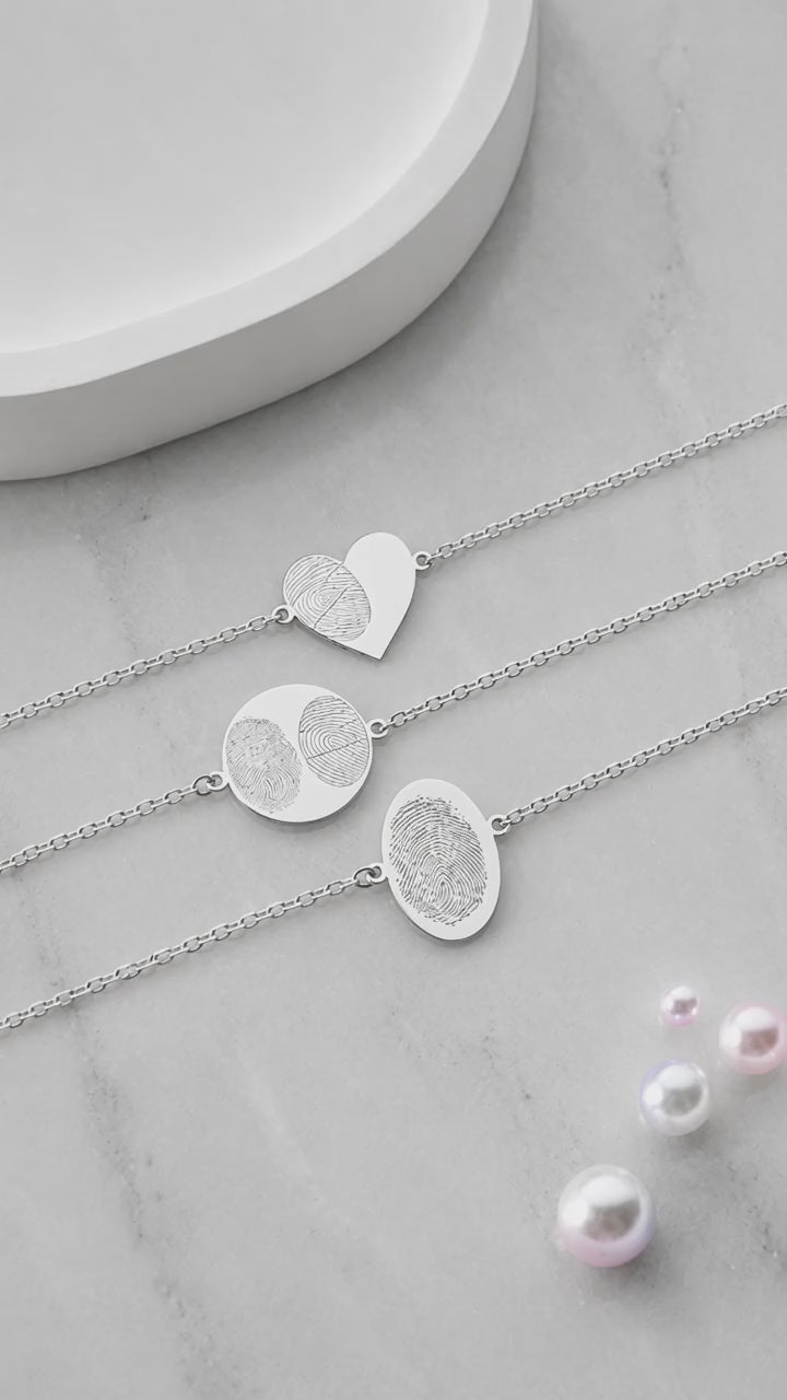 Personalized Memorial Fingerprint Bracelet