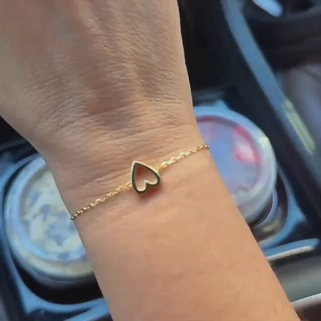 Vylae Matching Heart Bracelets