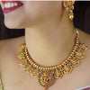 Charming & Alluring Temple Jewelry Chowker Set with Earrings