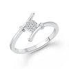 Stylish Silver Crystal Ring for Women and Girls