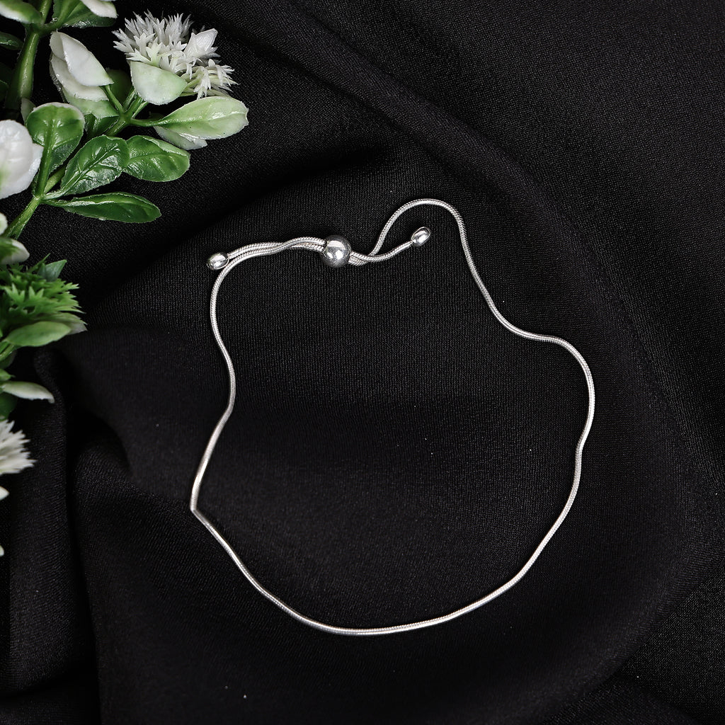 Solid 925 Sterling Silver Snake Chain Ankle