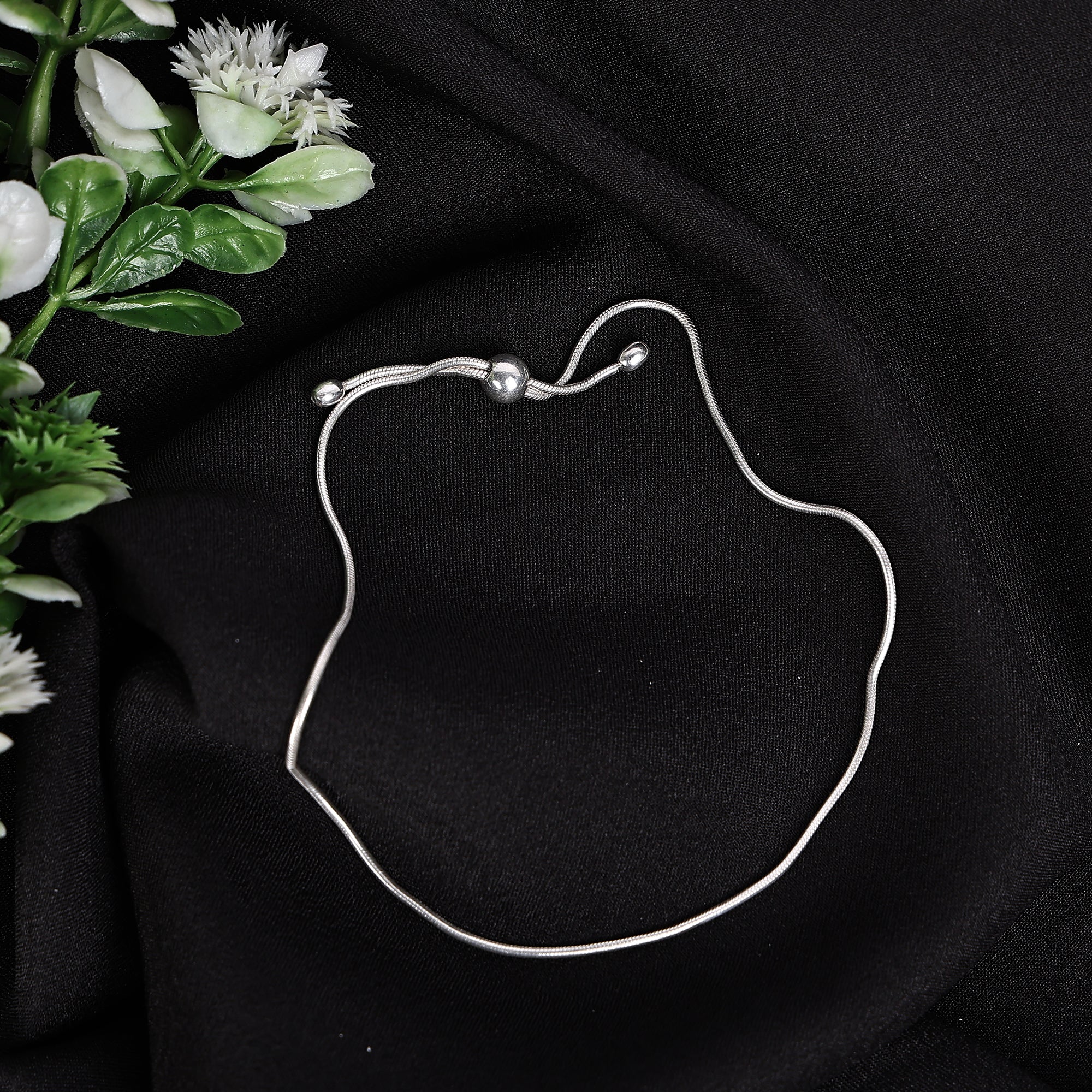 Solid 925 Sterling Silver Snake Chain Ankle