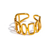 Sterling Silver Irregular Opening Ring